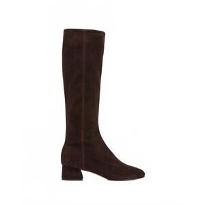 NEW FLATTERED women's suede eden boots in chocolate
